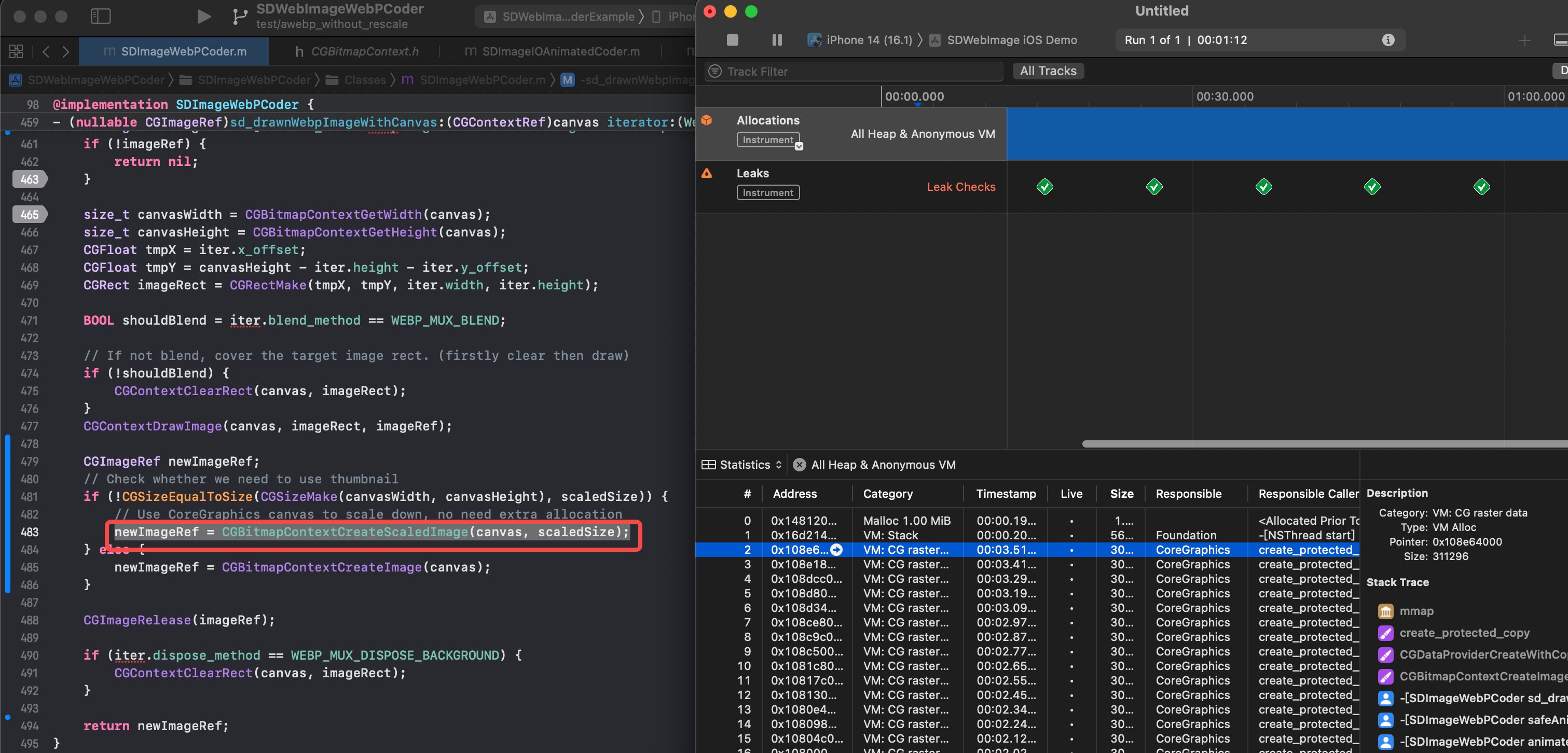 SDImageWebPCoder's downsampling consumes a relatively large amount of ...