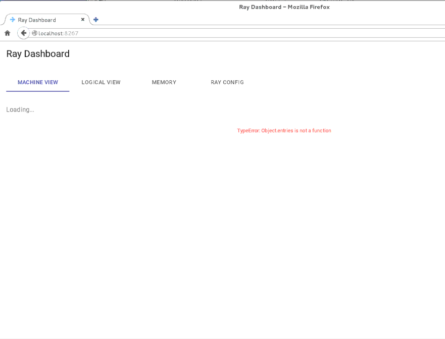 [dashboard] blank dashboard on RHEL7 Machine · Issue #9918 · ray ...