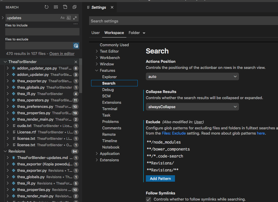 Search exclude folders stopped working · Issue #95757 · microsoft ...