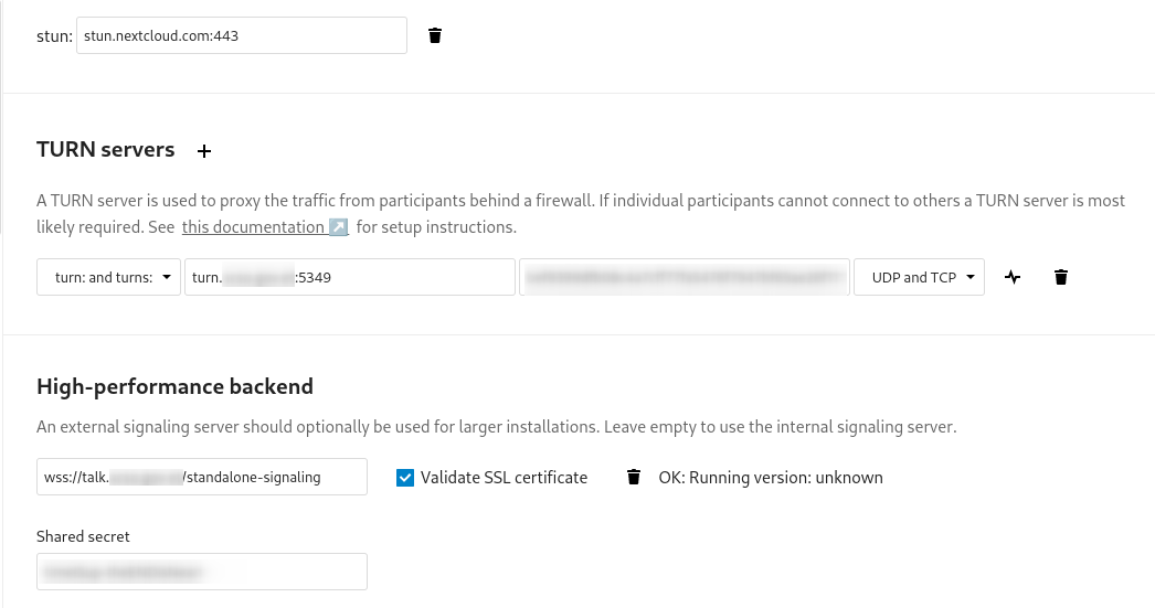 Turn Server and HPB says OK but Talk is showing me an error · Issue ...