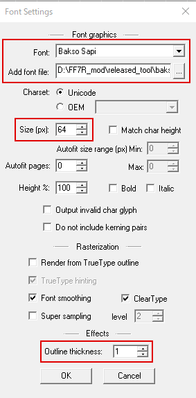 Font Mod Tutorial Chapter 1 (Generating .dds and .fnt) - matyamod/FF7R ...