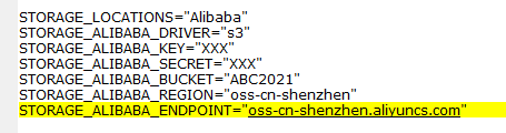 update to 9.22.1 files storage not work in Alibaba OSS service via s3 ...