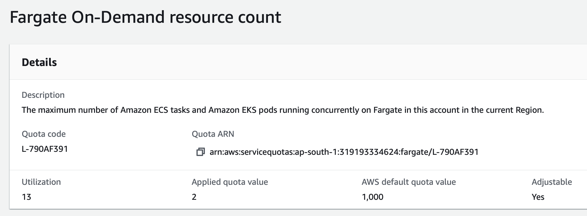 Document new AWS account limits for ECS · Issue 2685 · aws/copilotcli