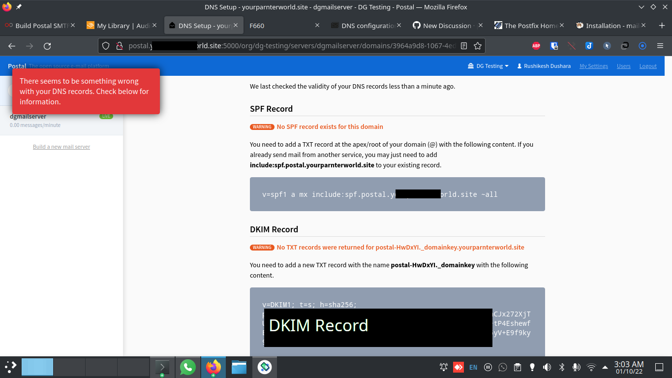 DNS problem, please assist · postalserver · Discussion #2168 · GitHub