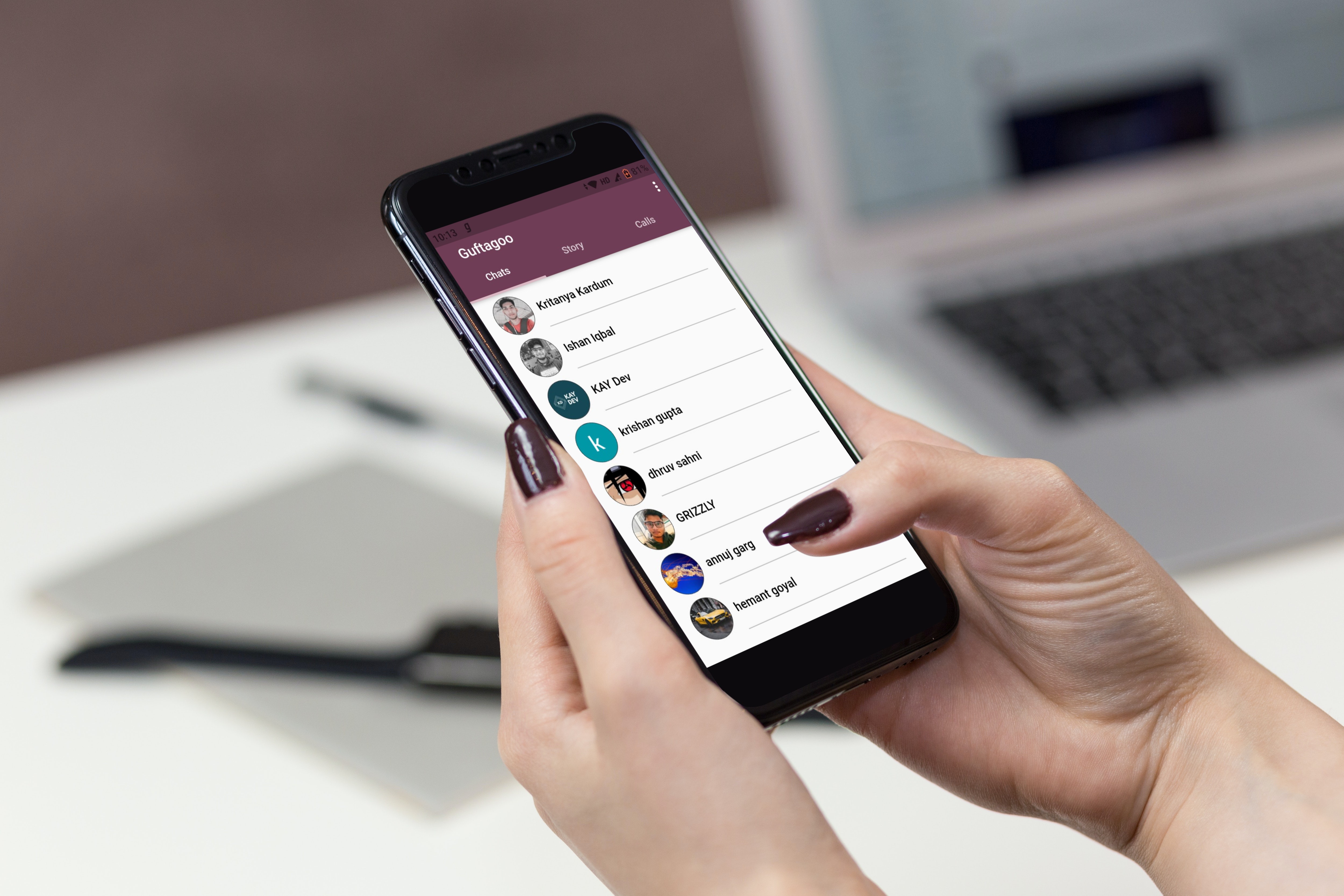 GitHub - Ishwam-Garg/GuftagooChattingApp: this is the whatsapp like app ...