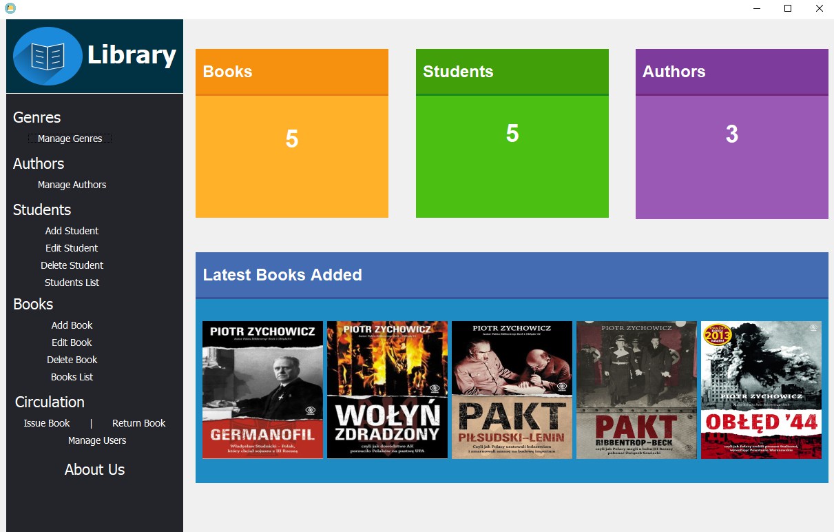 GitHub - patrykosak/LibraryManagementSystem