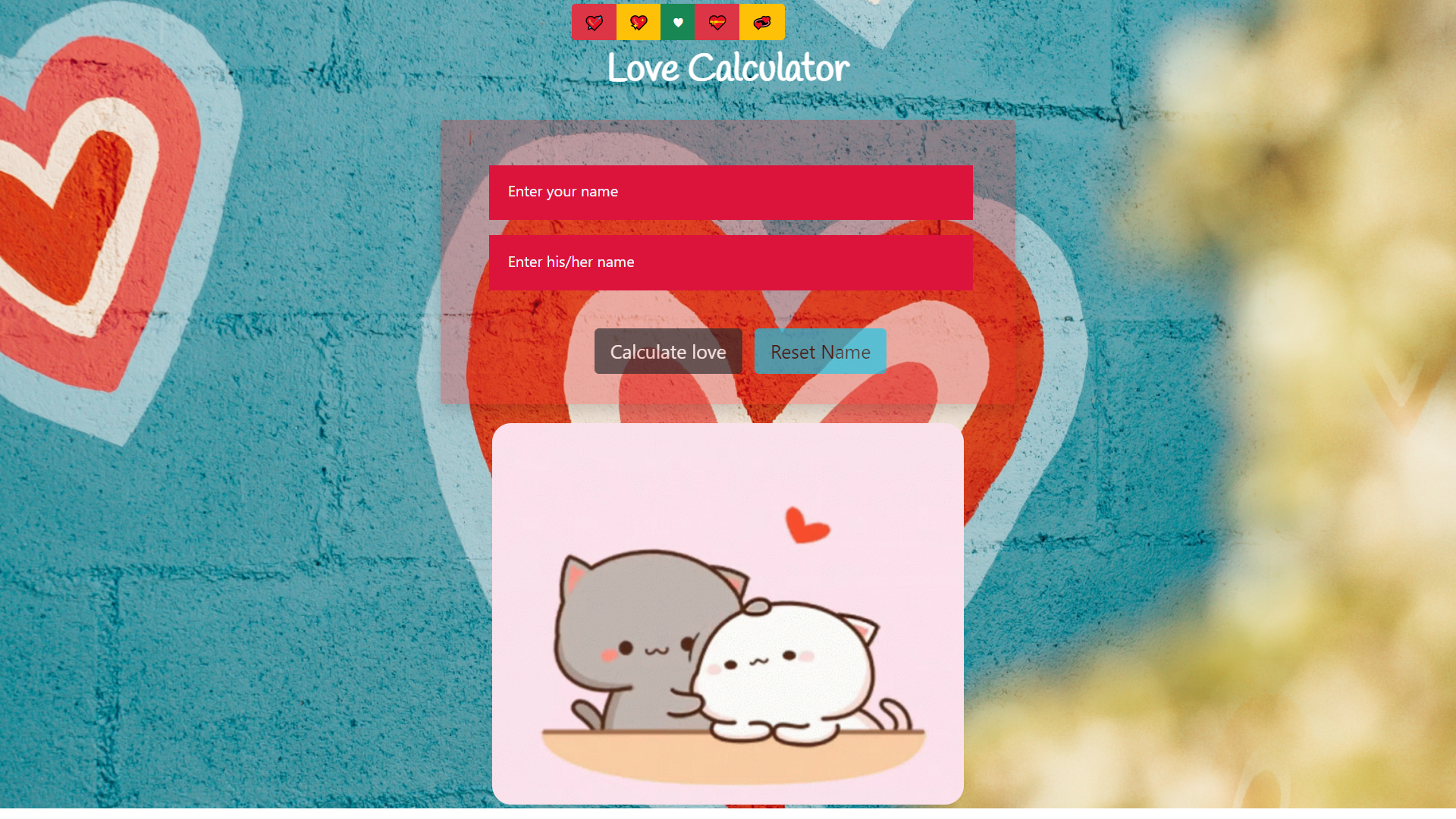 GitHub - MeetaHaldar/Love_Calculator