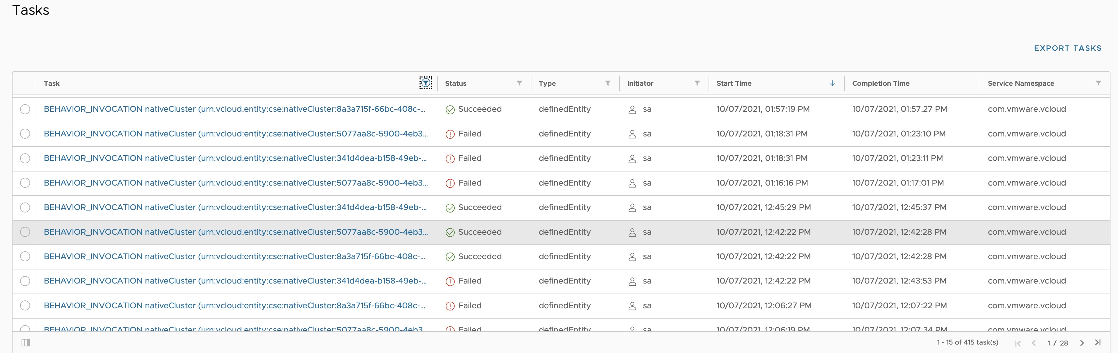 VCD is being bombarded with Download KubeConfig and BEHAVIOR Invocation