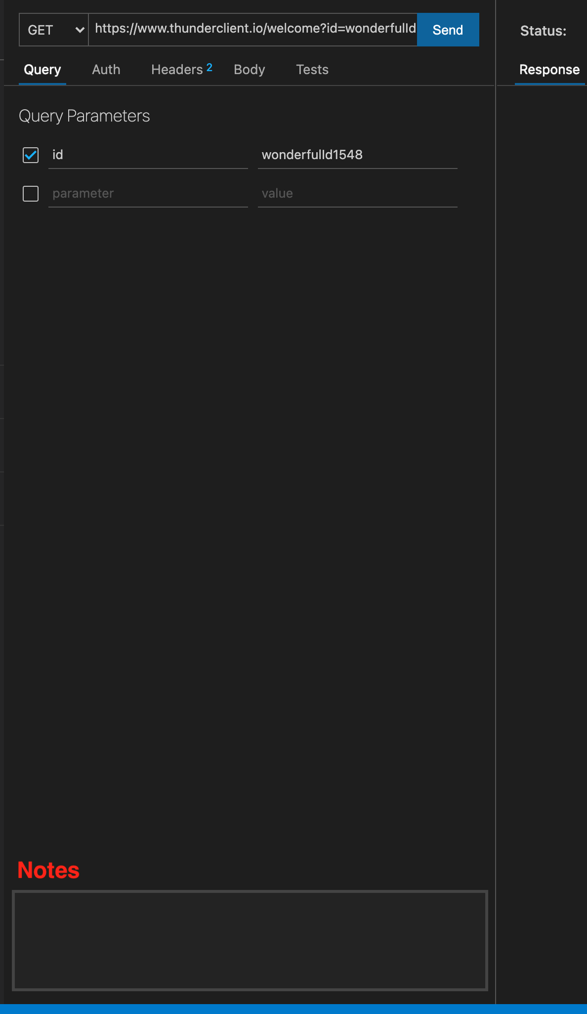 Notes for each request · Issue #200 · thunderclient/thunder-client ...