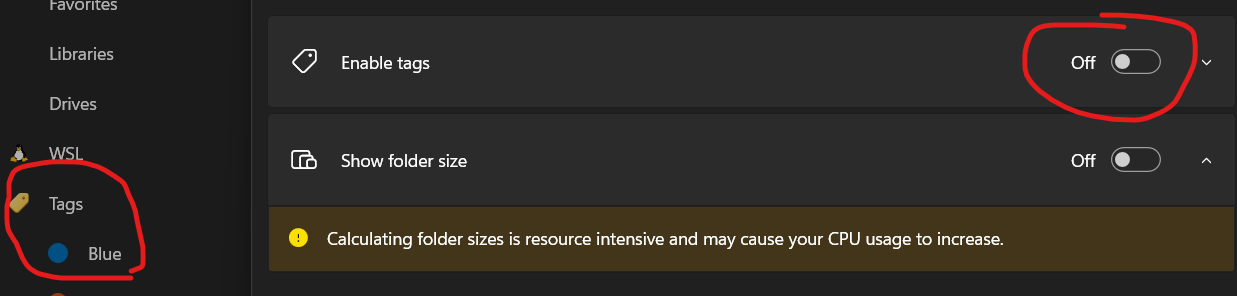 Tags section is visible even if tags are disabled. · Issue #8459 ...