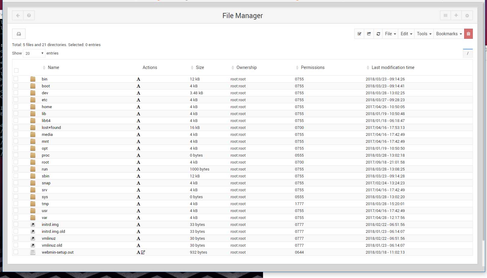 File manager not working in 19.10 · Issue 1090 · webmin/authentic