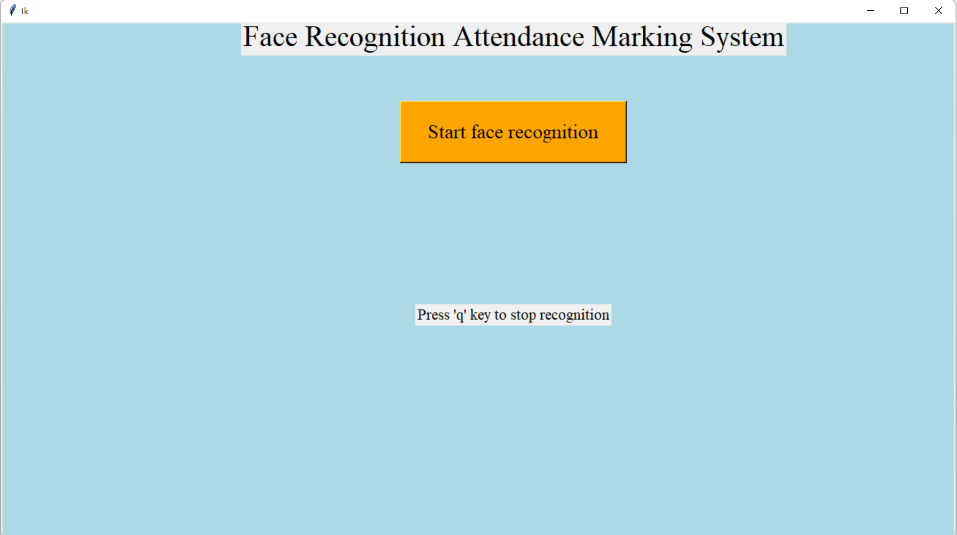 GitHub - aryan2307/Face-Recognition-Attendance-Marking-System: This is ...