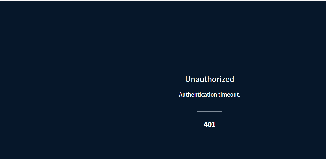 getting Unauthorized Authentication timeout 401 · Issue #10332 ...