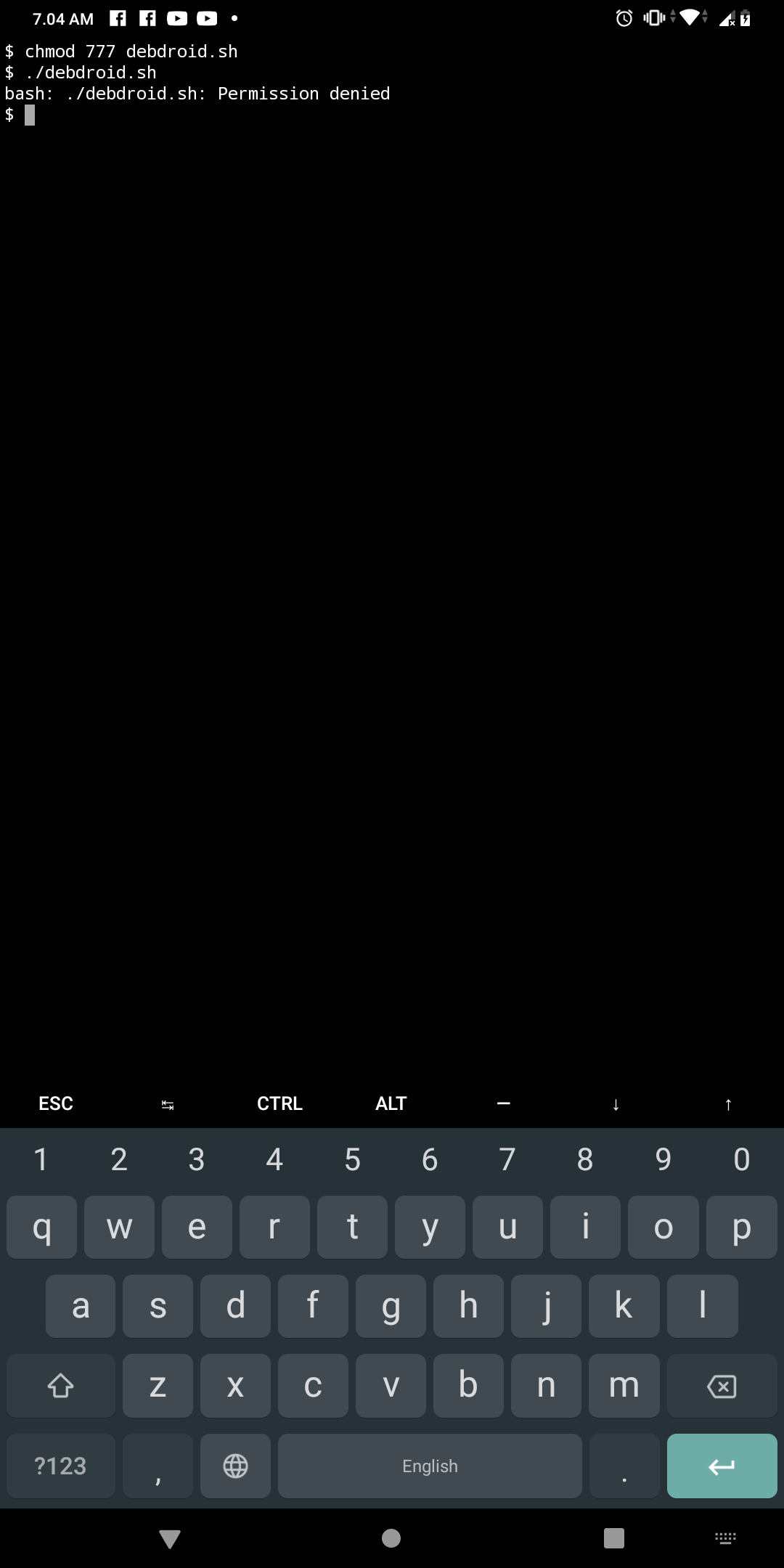 Chmod 777 Permission Denied