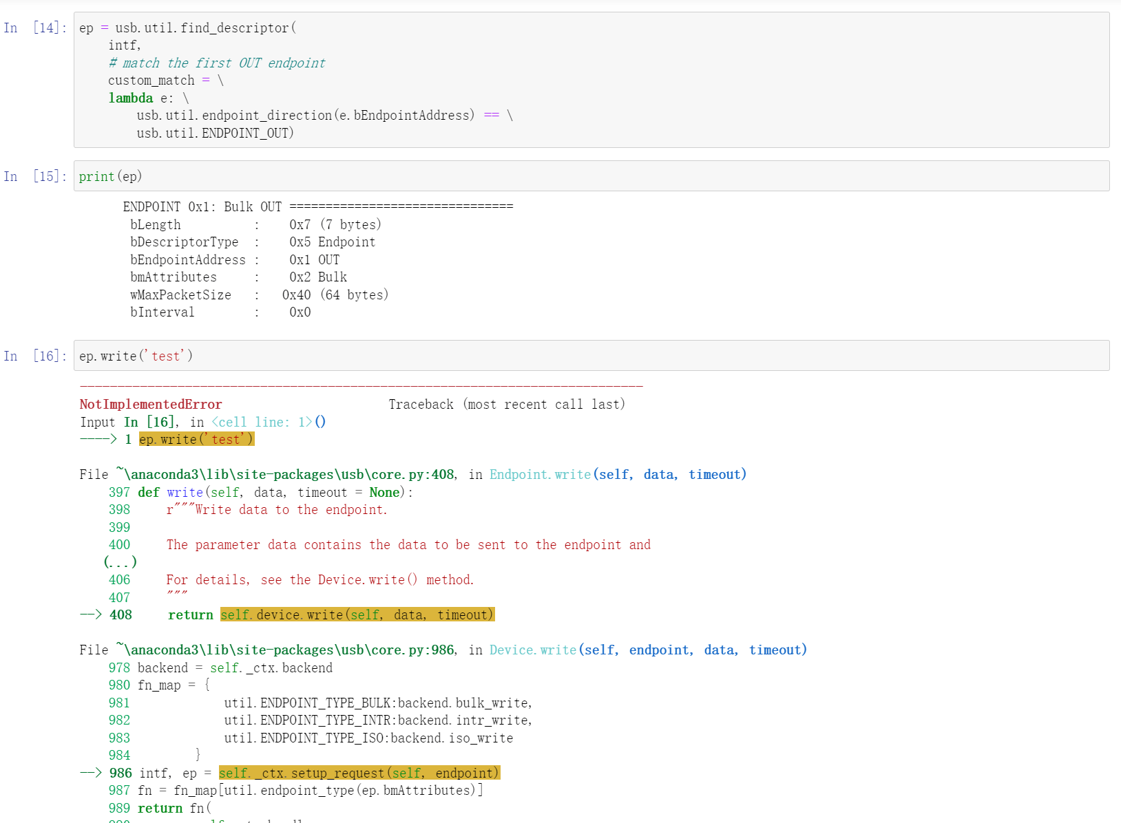 usb.util.find_descriptor return NoneType · pyusb pyusb · Discussion ...