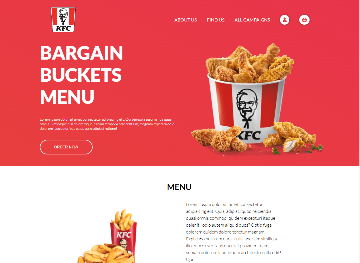 GitHub - yannick2009/KFC-website