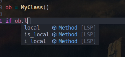 Missing completion items for method call expressions that appear inside ...