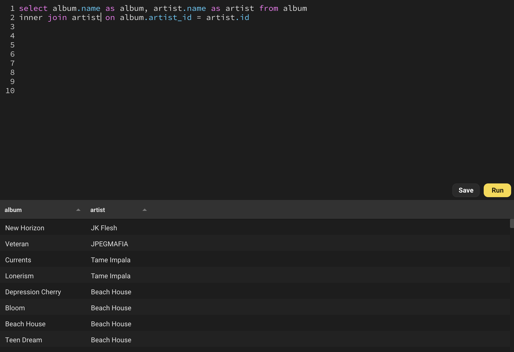Bug Duplicated results when joining tables and selecting columns with