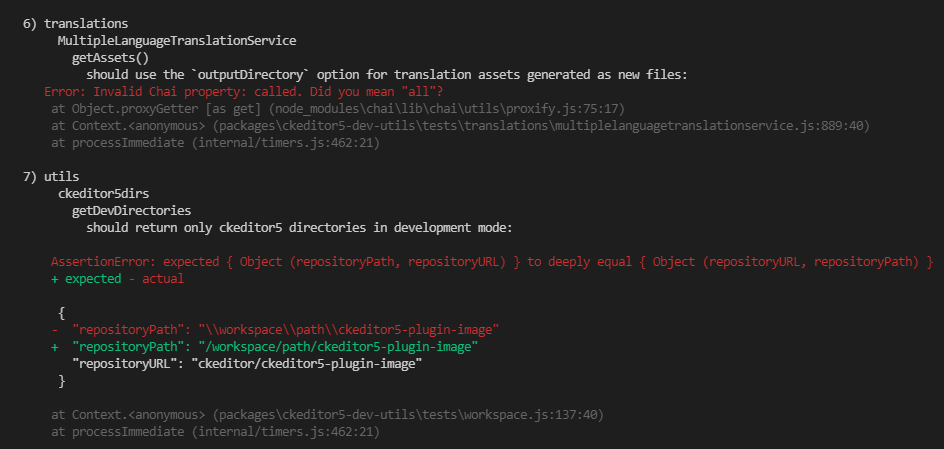 Tests not working in ckeditor5-dev on Windows OS · Issue #10388 ...