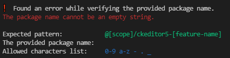 Improve the error message when package name is not specified · Issue ...