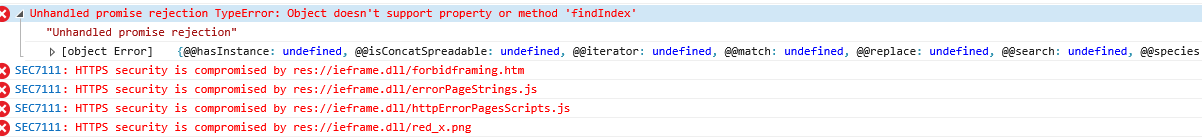 error ie for findindex