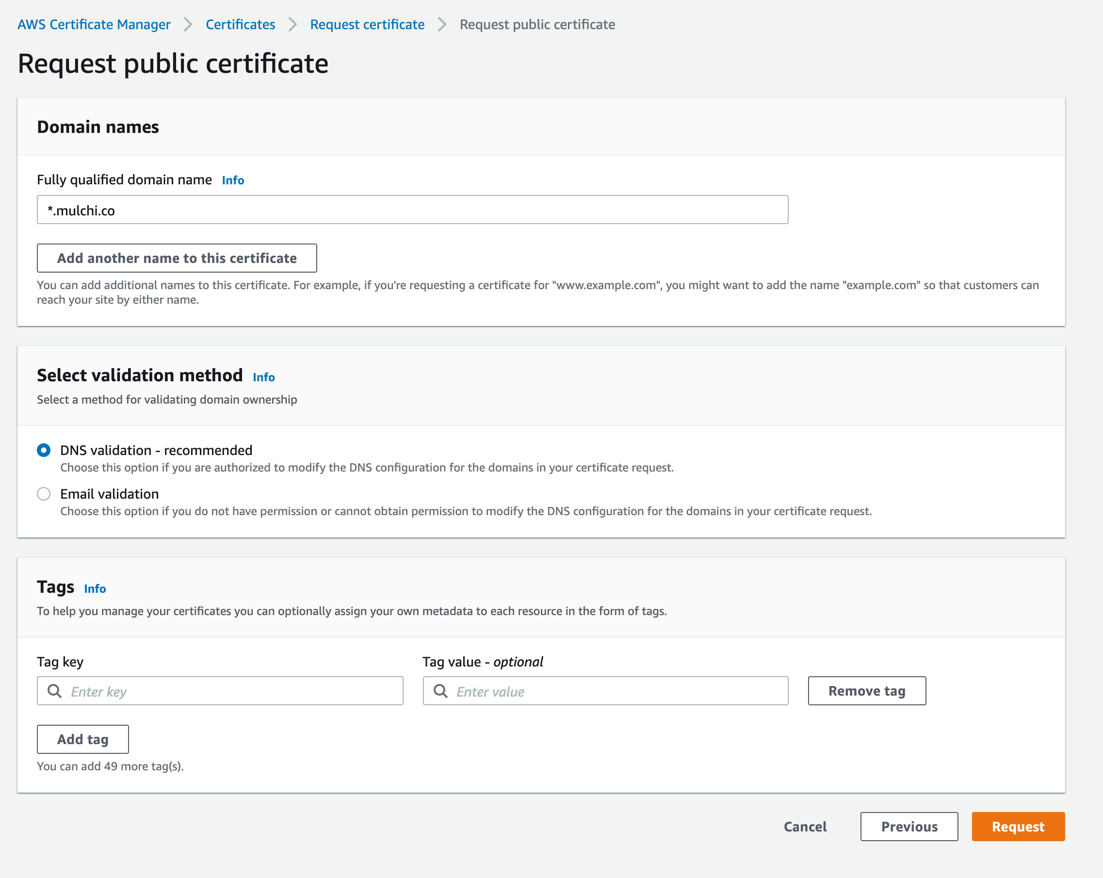 AWS Certificate Manager