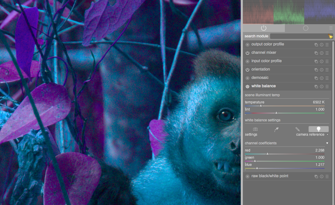 col cal off, ch mix on