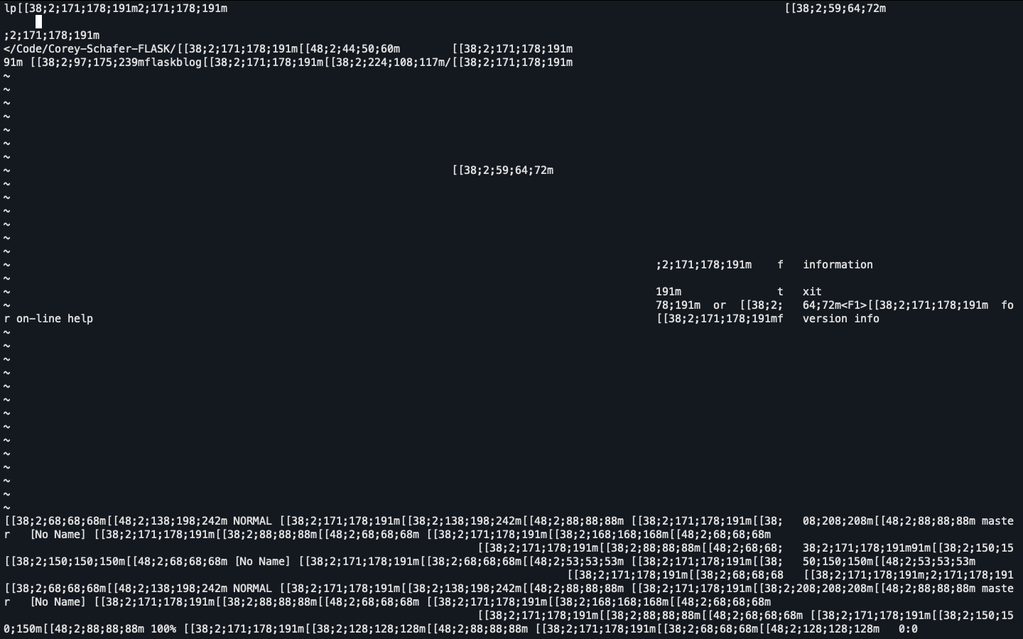 Vim distorted after installing powerlevel10k · Issue #1338 · romkatv ...