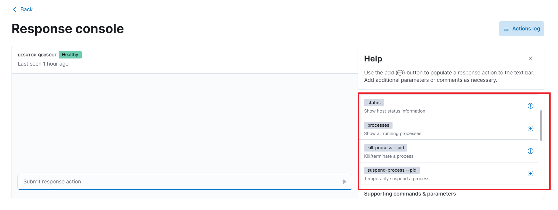 [Security Solution] [Enhancement] Details for command "killprocess