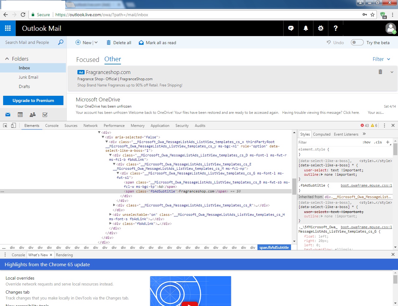 outlook.live.com [Ads] · Issue #14782 · AdguardTeam/AdguardFilters · GitHub