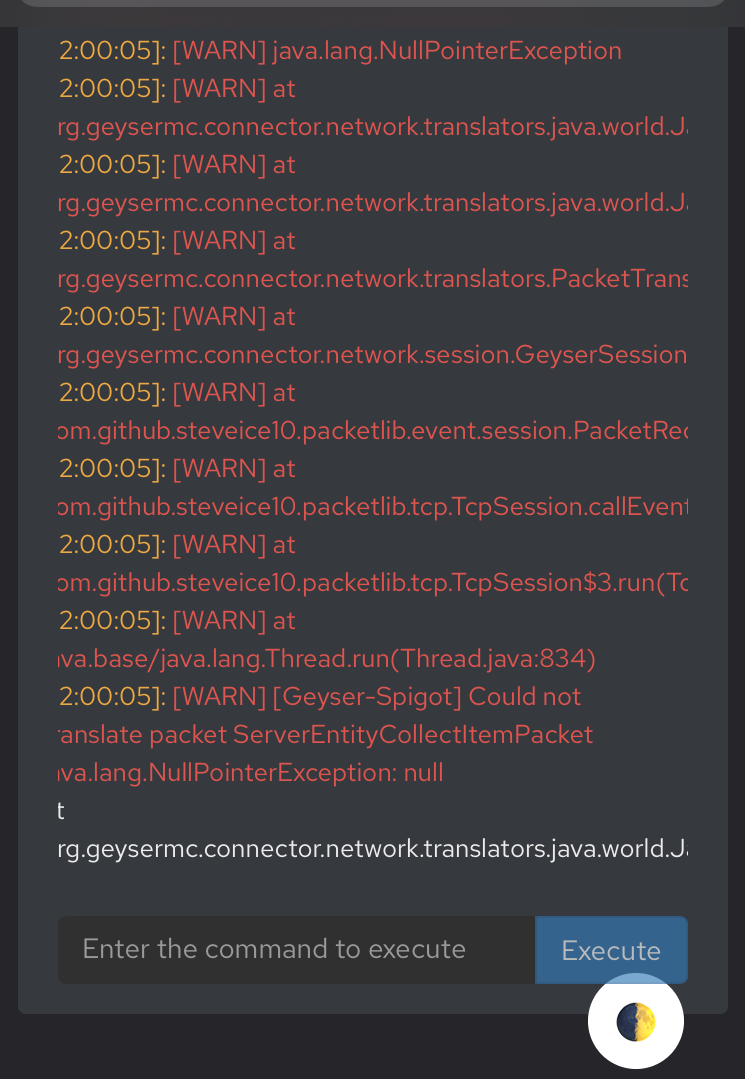 Certain worlds not loading · Issue #1159 · GeyserMC/Geyser · GitHub