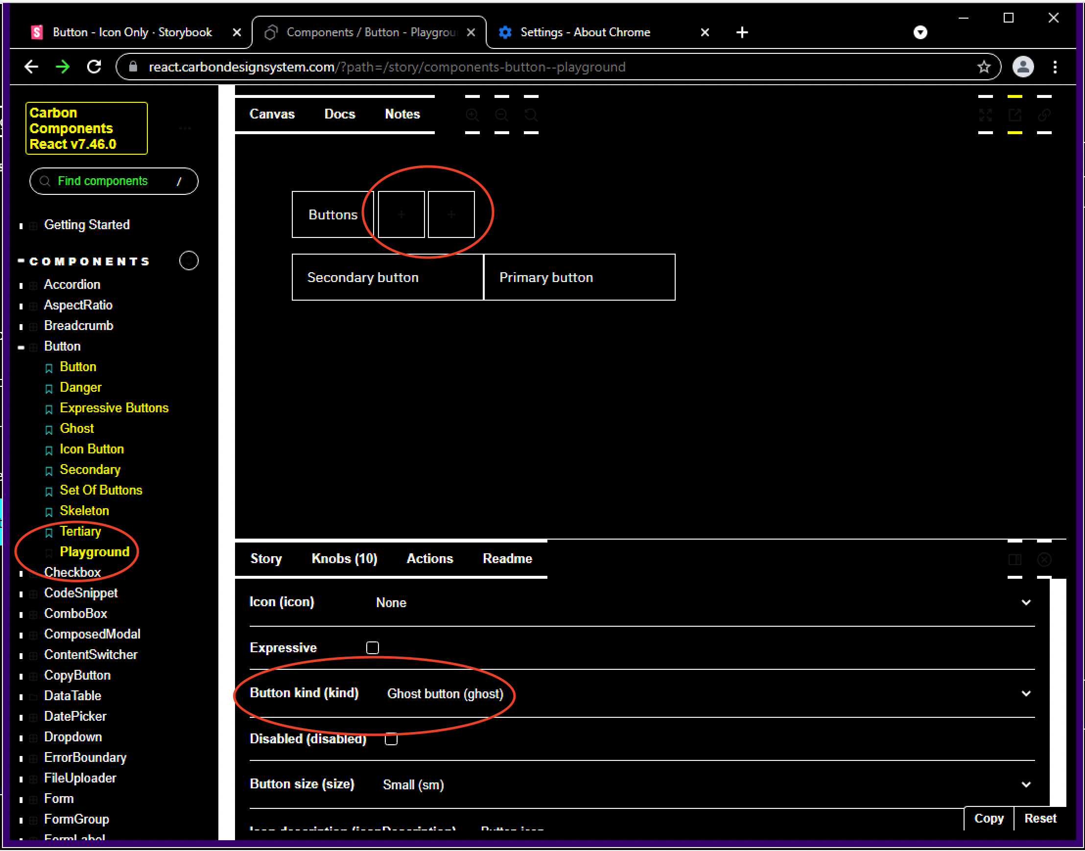 [a11y]: icon only ghost buttons not visible (again) · Issue #9934 ...