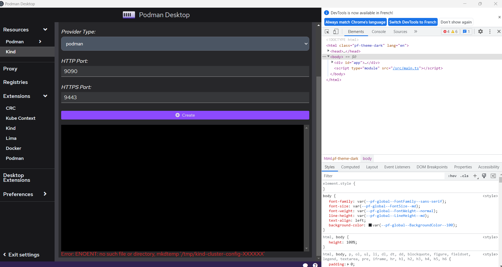 Can't create kind cluster · Issue #1193 · containers/podman-desktop ...