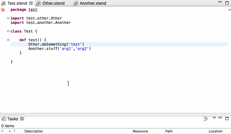 Import static and static extension refactoring · Issue #751 · eclipse ...