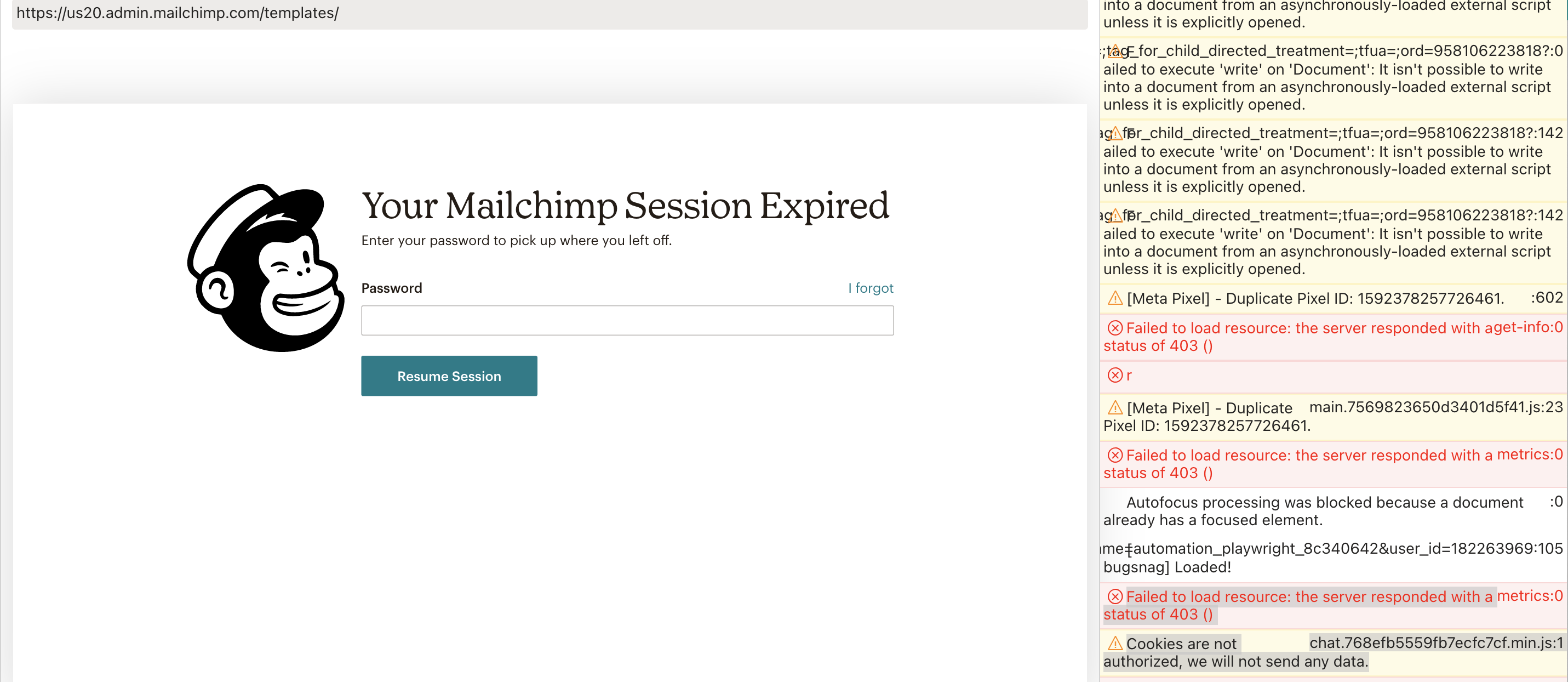 Cookie issue while trying to navigate and causing session timeout ...