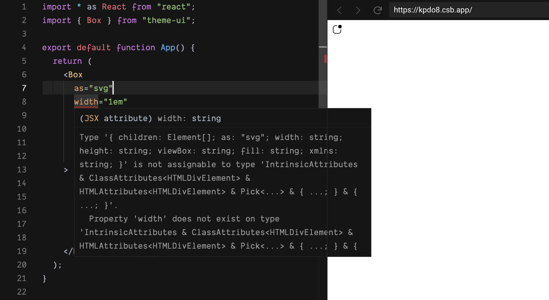 `as` prop types on Box are not supported in TypeScript · Issue #1124 ...