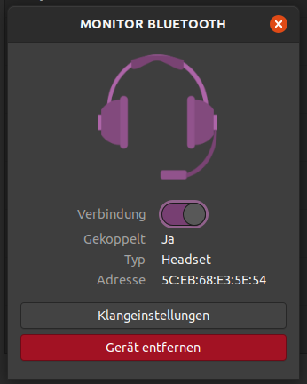mockup headset aubergine