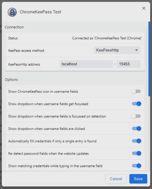 The new settings behaviour