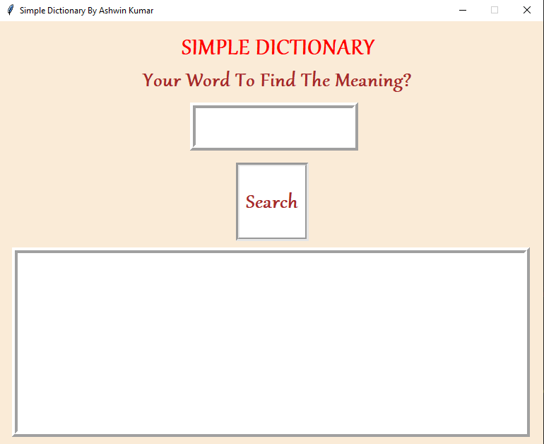GitHub - Ashwin-Ak4454/Simple-Dictionary: A Simple Dictionary is an app ...
