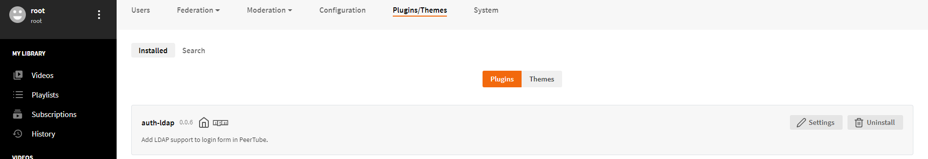 Plugins installed from CLI do not have settings registered · Issue ...