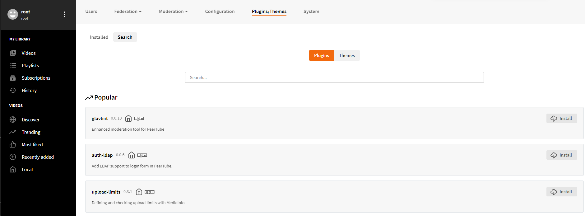 Plugins installed from CLI do not have settings registered · Issue ...