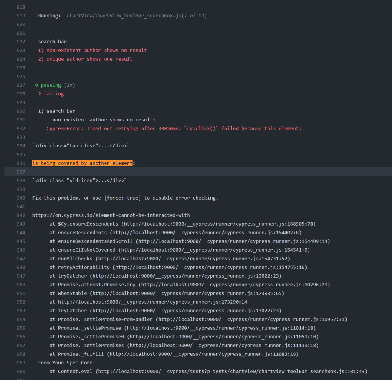 GitHub Actions: Cypress tests are failing · Issue #1784 · reposense ...