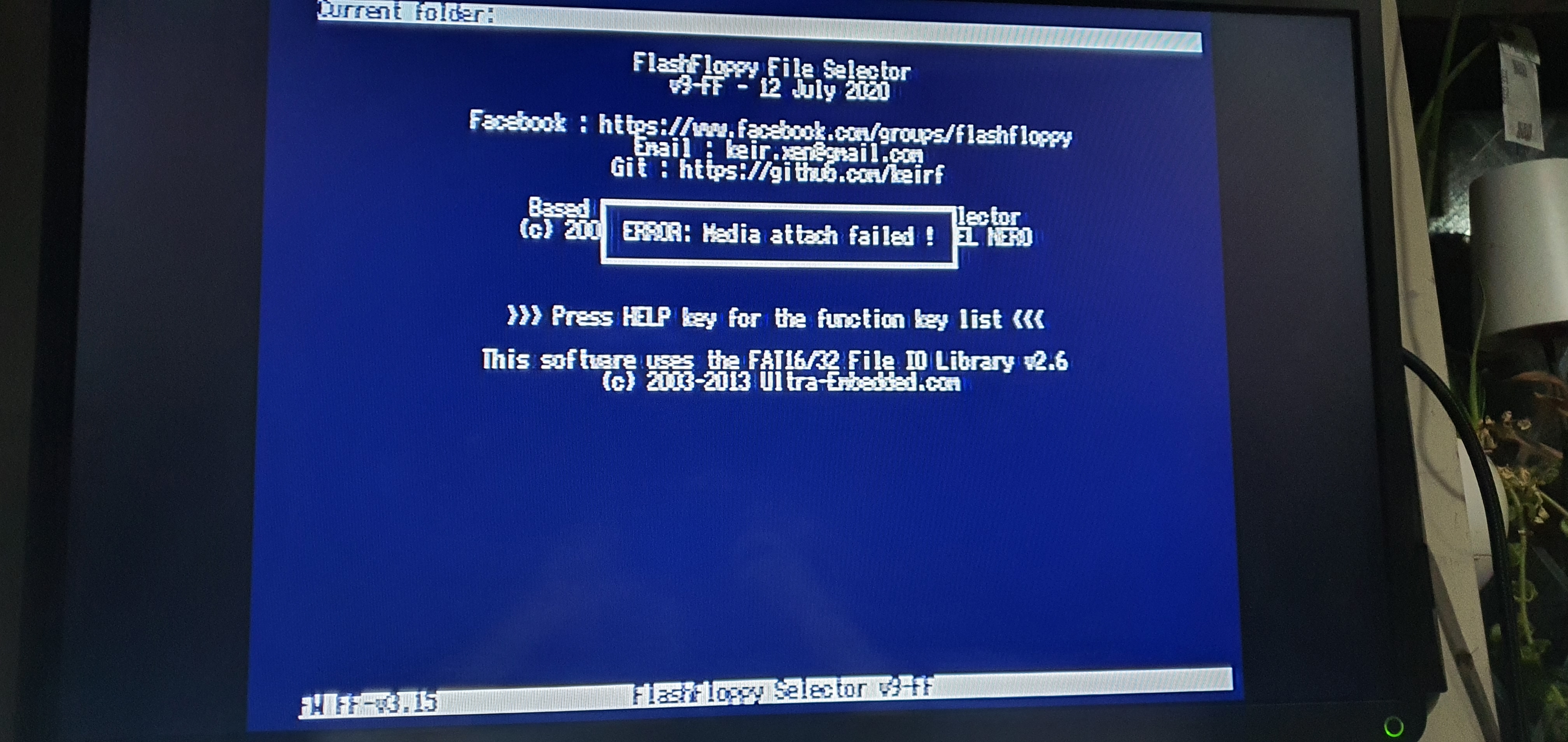 ERROR: Media Attach failed! on Amiga 500 Plus when used as external ...