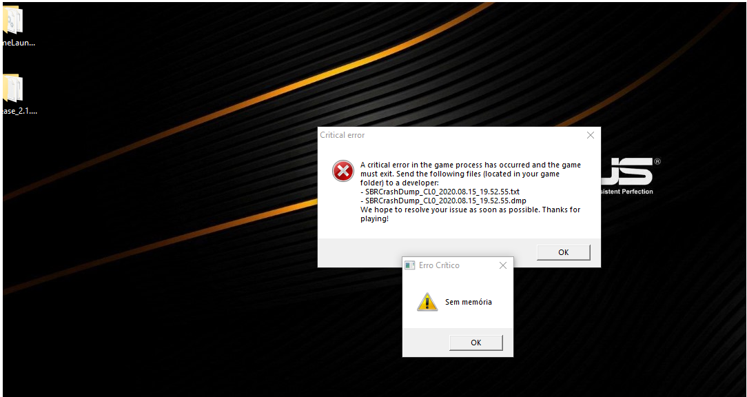 I enter to the game, i play 1minute and the game crash... · Issue #93 ...