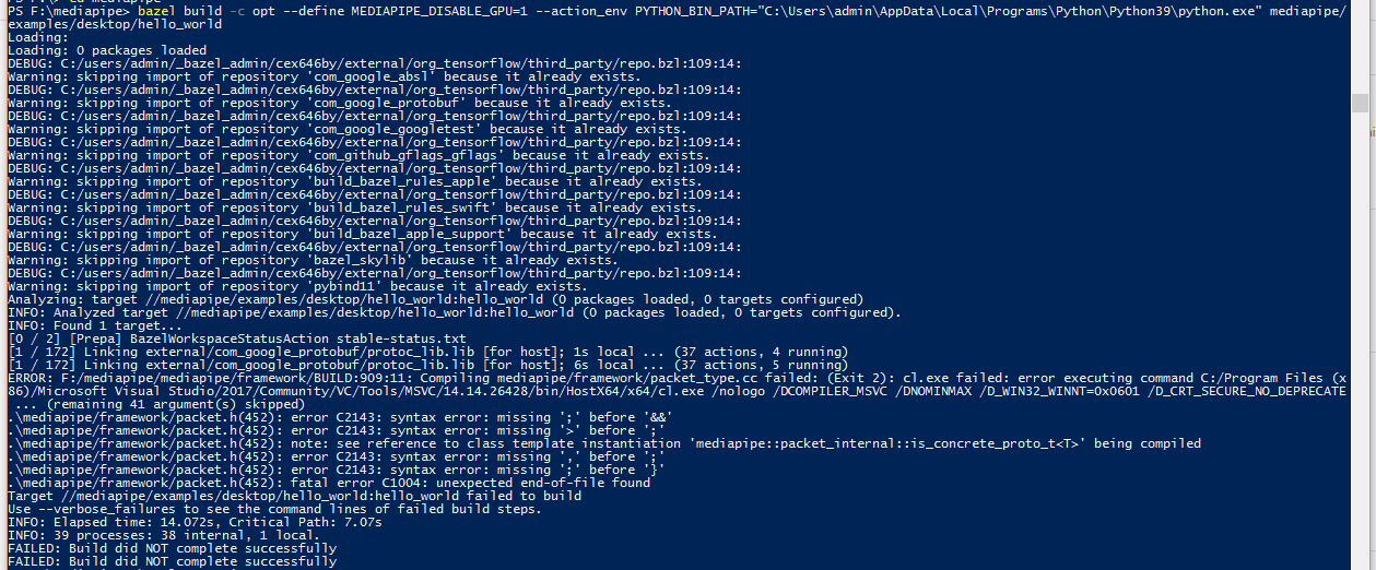 Latest version does not build on Windows · Issue #2619 · google-ai-edge ...