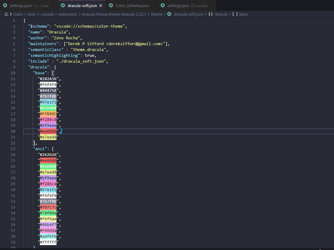 Also After Adding JSON schema you told ... color pickers are not ...