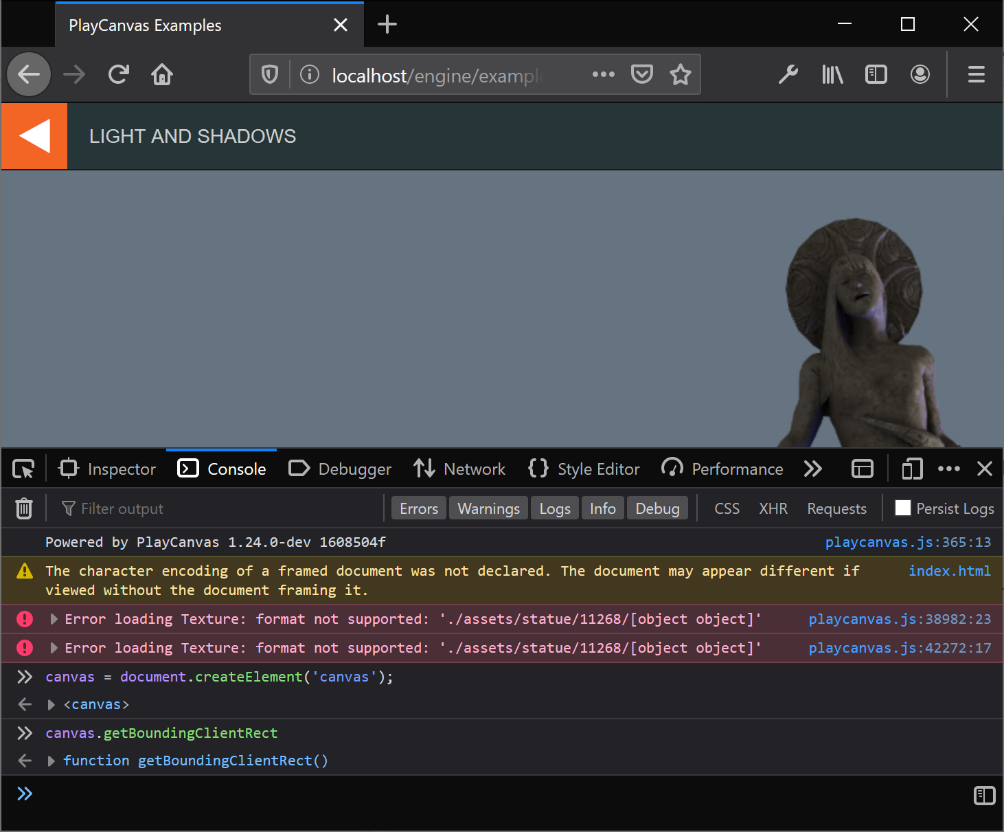 TypeError this.canvas.getBoundingClientRect is not a function problem