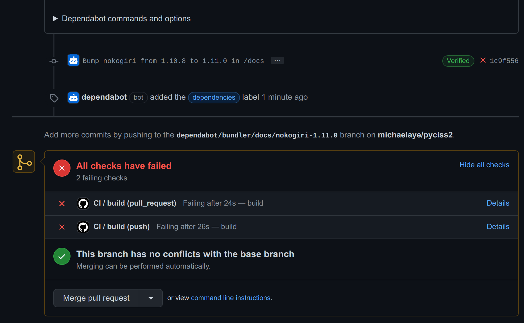 An automated security update nokogiri · Issue #99 · AnswerDotAI/nbdev ...