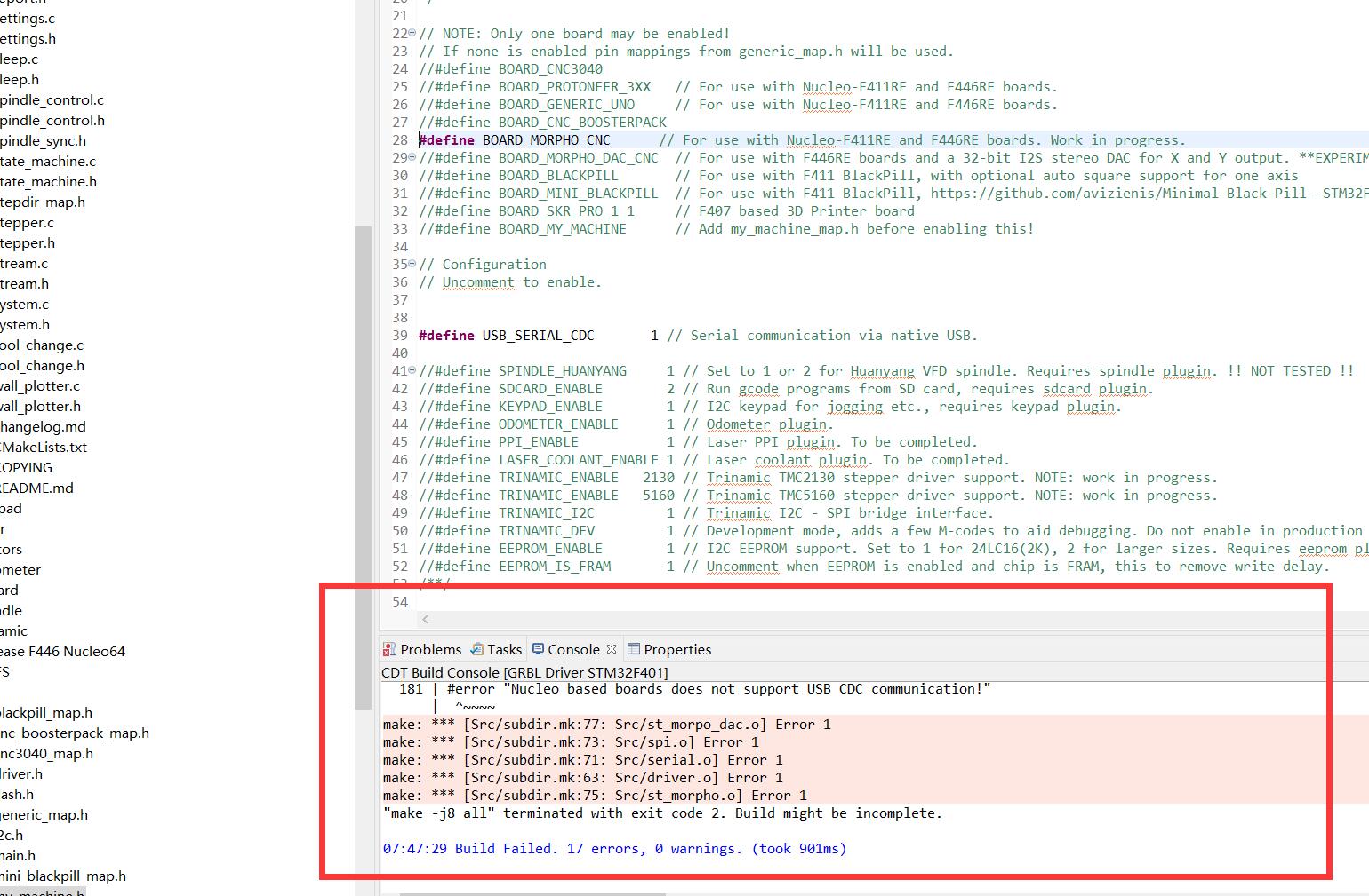 The USB virtual serial port test failed for F446RET6 · Issue 18 · grblHAL/STM32F4xx · GitHub
