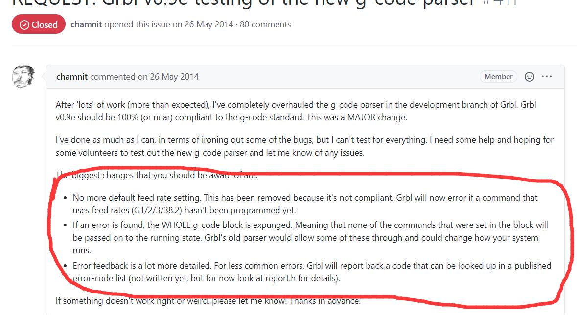 Help!!If a G code has an error, the correct G code sent later will ...
